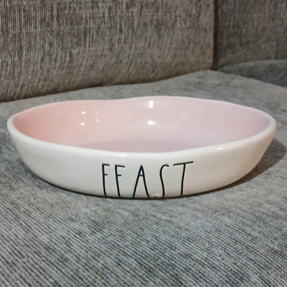 Rae Dunn White Ceramic Pet Bowl